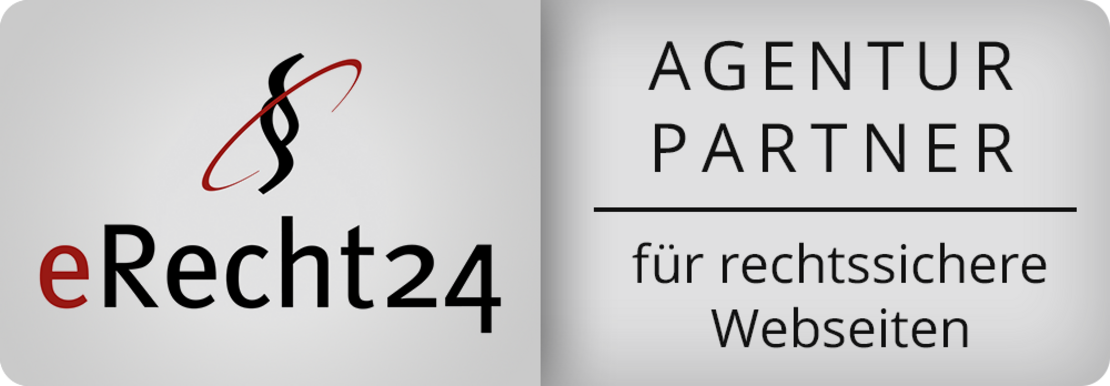 Logo eRecht24 Agentur Partner Logo eRecht24 Agentur Partner